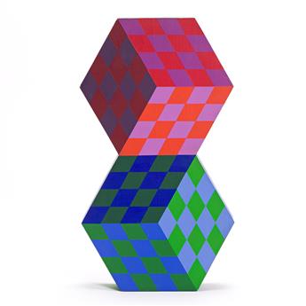 VICTOR VASARELY (1906 - 1997) Tridim-bm.